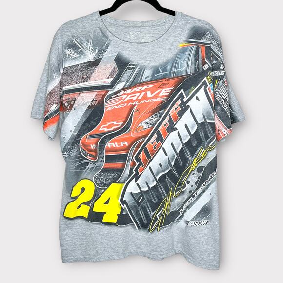 Nascar Other - NASCAR Jeff Gordon #24 all over print T Shirt 2012 AARP Drive to end hunger
